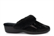 So Comfy Womens Megan Memory Foam Sequin Mule Slippers With Low Wedge Heel And Rubber Sole Black