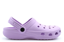 Dek Womens Perforated Swing Bar Clogs/Mules/Sandals Lilac