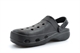 Dek Womens/Mens/Boys/Girls Perforated Swing Bar Clogs/Mules/Sandals Black