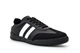 Dek Mens Kite Twin Stripe Retro Lace Up Trainers With Padded Textile Insole Black/White