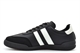 Dek Mens Kite Twin Stripe Retro Lace Up Trainers With Padded Textile Insole Black/White