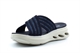 Cipriata Womens Elina Lightweight Cross Over Mule Sandals With Low Wedge Heel Navy