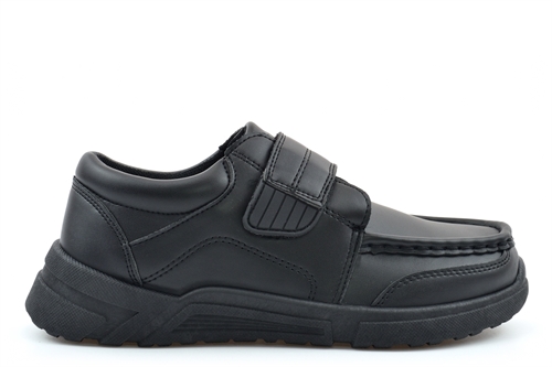 Wild Tribe Boys Outlander Touch Fasten School Shoes/Boys School Shoes Black