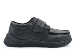 Wild Tribe Boys Outlander Touch Fasten School Shoes/Boys School Shoes Black