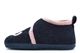 Sleepers Girls Kit Touch Fastening Bootee Slippers/Boot Slippers/Cat Slippers Navy/Pink