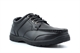 Route 21 Mens Monty Boat Shoes/Boys School Shoes With Rugged Sole And Lace Up Fastening Black