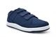 Dek Mens Touch Fastening Canvas Shoes/Touch Fasten Pumps With Padded Collar Navy Blue