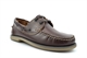 Dek Mens Leather Moccasin Boat Shoes With Non-Marking Anti-Shock Stitched Sole Brown