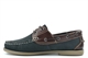 Dek Mens Leather Moccasin Boat Shoes With Non-Marking Anti-Shock Stitched Sole Nubuck Brown/Navy