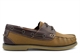 Dek Mens Leather Moccasin Boat Shoes With Non-Marking Anti-Shock Stitched Sole Nubuck Brown