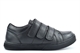 Chatterbox Boys Dexter Touch Fastening Leather School Shoes With Memory Foam Insole Black
