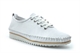 Mod Comfys Womens Softie Leather Casual Shoes With Leather Comfort Insole And Rubber Sole White