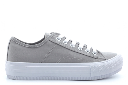 Dek Womens Canvas Shoes/Canvas Pumps With High Density Double Insole Grey