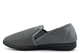 Sleepers Mens Harry Faux Suede Memory Foam Carpet Slippers Grey