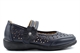 Dr Lightfoot Womens Gabriell Touch Fasten Lightweight Casual Shoes With Flower Detail Navy Blue