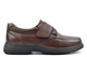 Roamers Mens Extra Wide Leather Casual Shoes With Touch Fastening Brown (E/EE/EEE)