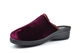 Jo & Joe Womens Wedge Heel Mule Slippers With Flower Embroidery Detail Wine