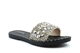Reveal Love Your Look Womens Glitter High Sparkle Slider Mule Sandals Silver