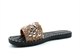 Reveal Love Your Look Womens Glitter High Sparkle Slider Mule Sandals Rose Gold