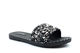 Reveal Love Your Look Womens Glitter High Sparkle Slider Mule Sandals Black