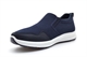 Dr Keller Mens Craig Casual Slip On Wide Fit Trainers Navy Blue (E Fitting)