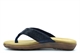 Cipriata Womens Alcee Diamante Toe Post Sandals With Padded Insole Navy Blue