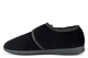 Jo & Joe Mens Touch Fastening Cord Wide Fit Slippers Black (E Fitting)