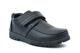 Little Dudes Boys Touch Fastening School Shoes With Soft Comfort Insole Black