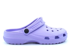 Girls Perforated Swing Bar Clogs / Clog Mules / Pool Sandals / Beach Sandals Lilac