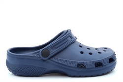 Boys Perforated Swing Bar Clogs / Clog Mules / Pool Sandals / Beach Sandals Cobalt Blue