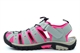 PDQ Womens Lightweight Sports Closed Toe Sandals With Toggle And Touch Fastening Grey/Fuchsia