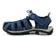 PDQ Boys Closed Toe Trail Sandals Walking Sandals With Touch Fastening Navy Blue