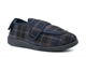 Jo & Joe Mens Edgar Wide Open Touch Fastening Slippers Navy Blue
