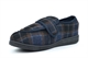Jo & Joe Mens Edgar Wide Open Touch Fastening Slippers Navy Blue