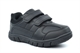 Wild Tribe Boys Charlie Touch Fastening Coated Leather School Shoes Black
