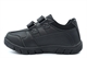 Wild Tribe Boys Charlie Touch Fastening Coated Leather School Shoes Black