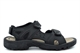 BXT Mens Milo Triple Touch Fastening Sandals Black