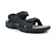 BXT Mens Milo Triple Touch Fastening Sandals Black