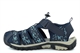 PDQ Womens Lightweight Closed Toe Sports Sandals With Toggle And Touch Fastening Navy Blue
