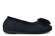 Sleepers Womens Julie Memory Foam Slip On Pom-Pom Slippers Black