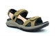 Mod Comfys Womens Touch Fastening Leather Nubuck Sports Sandals Taupe/Pink
