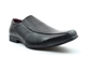 Route 21 Mens Twin Gusset Slip On Formal Shoes Boys School Shoes Black